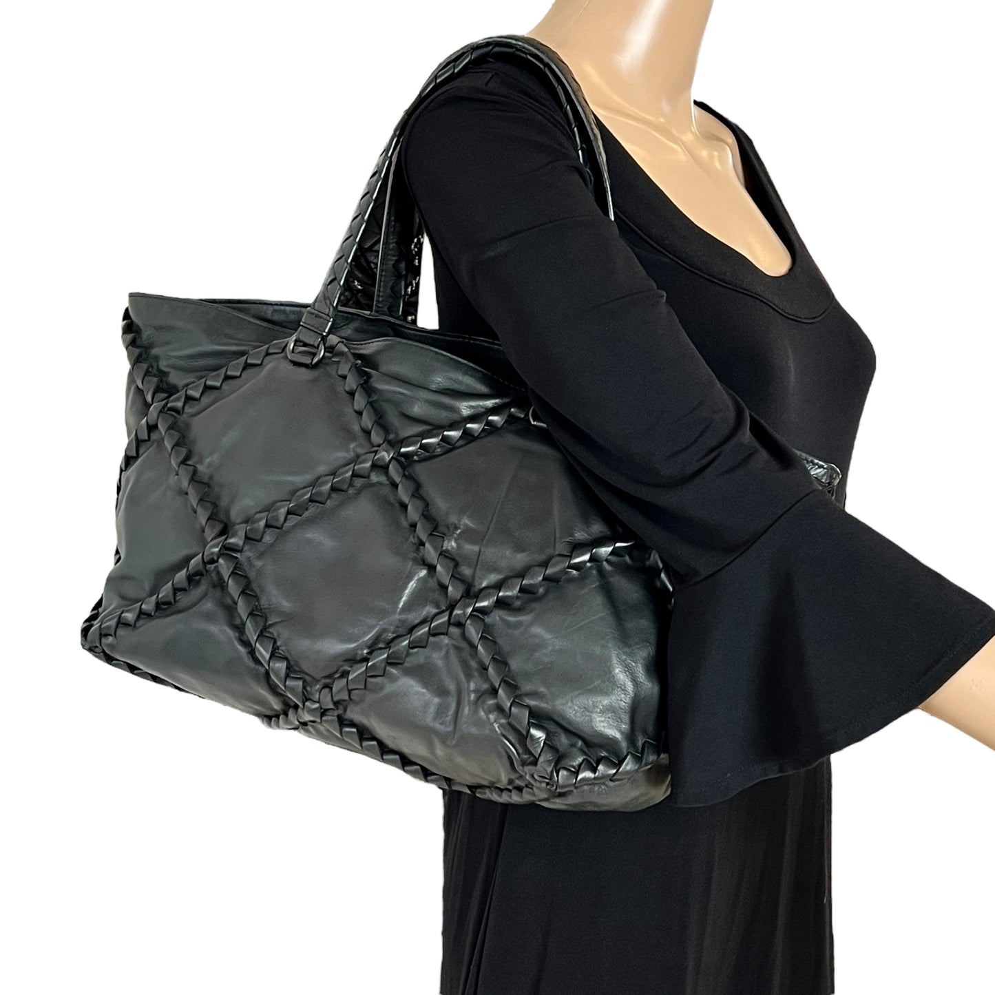Bottega Veneta Intrecciato Leather Shoulder Bag