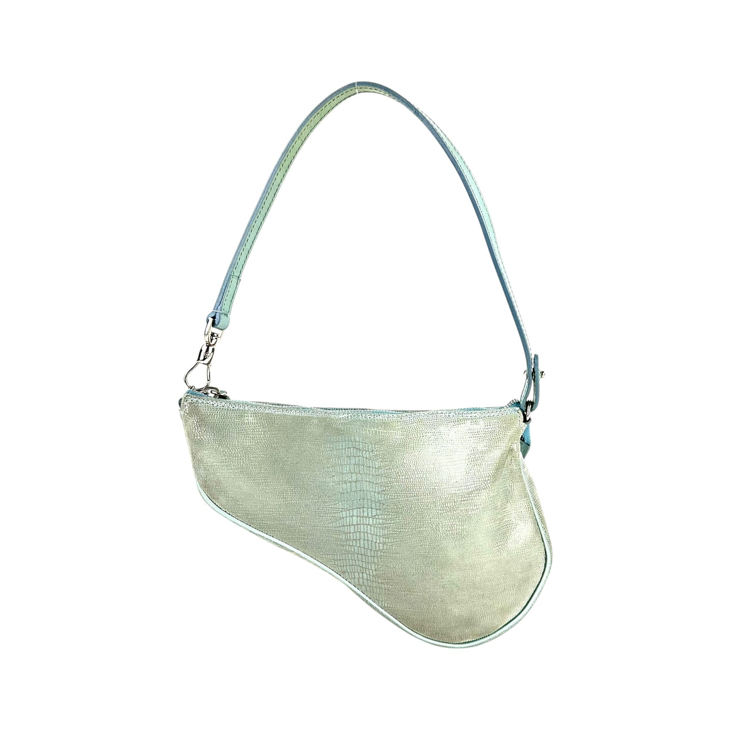 Dior Vintage Lizard Mini Saddle Bag