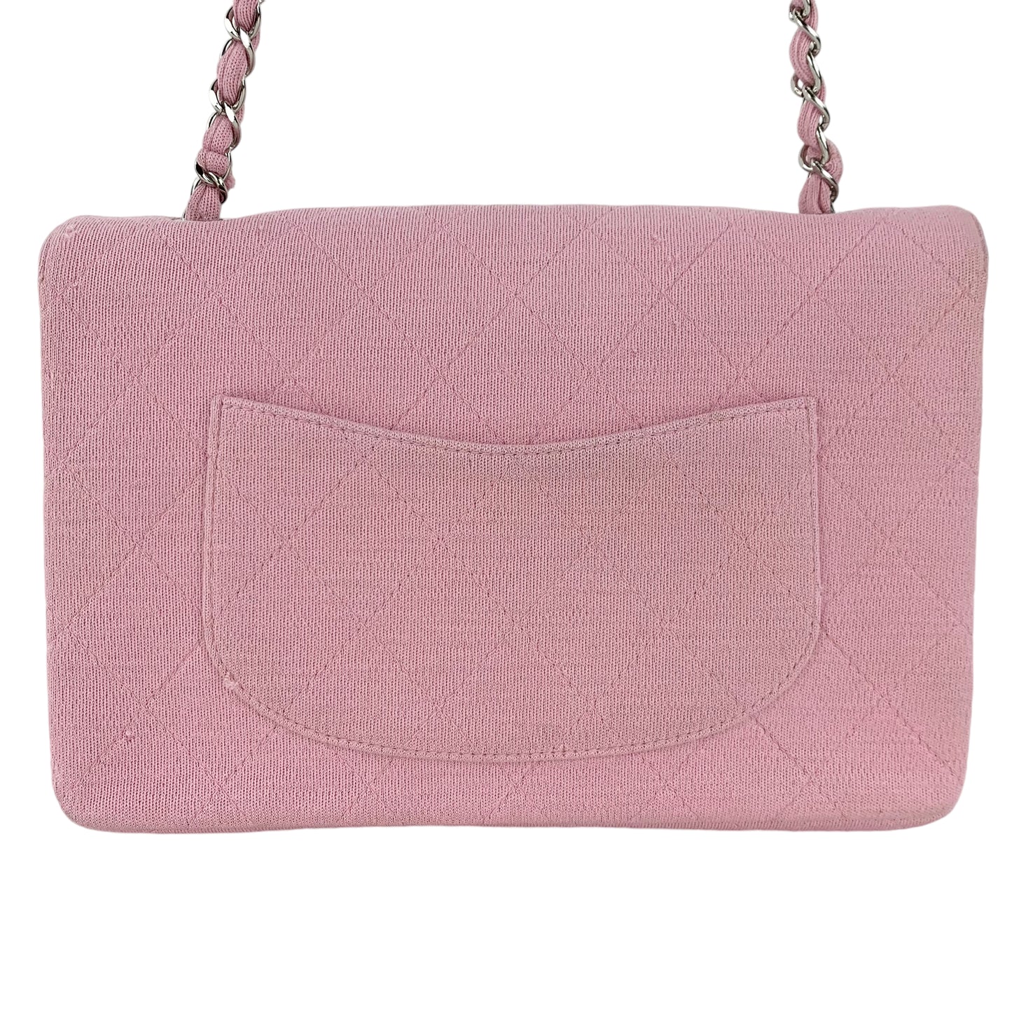 Chanel Matelasse Single Flap Jersey Medium Shoulder Bag