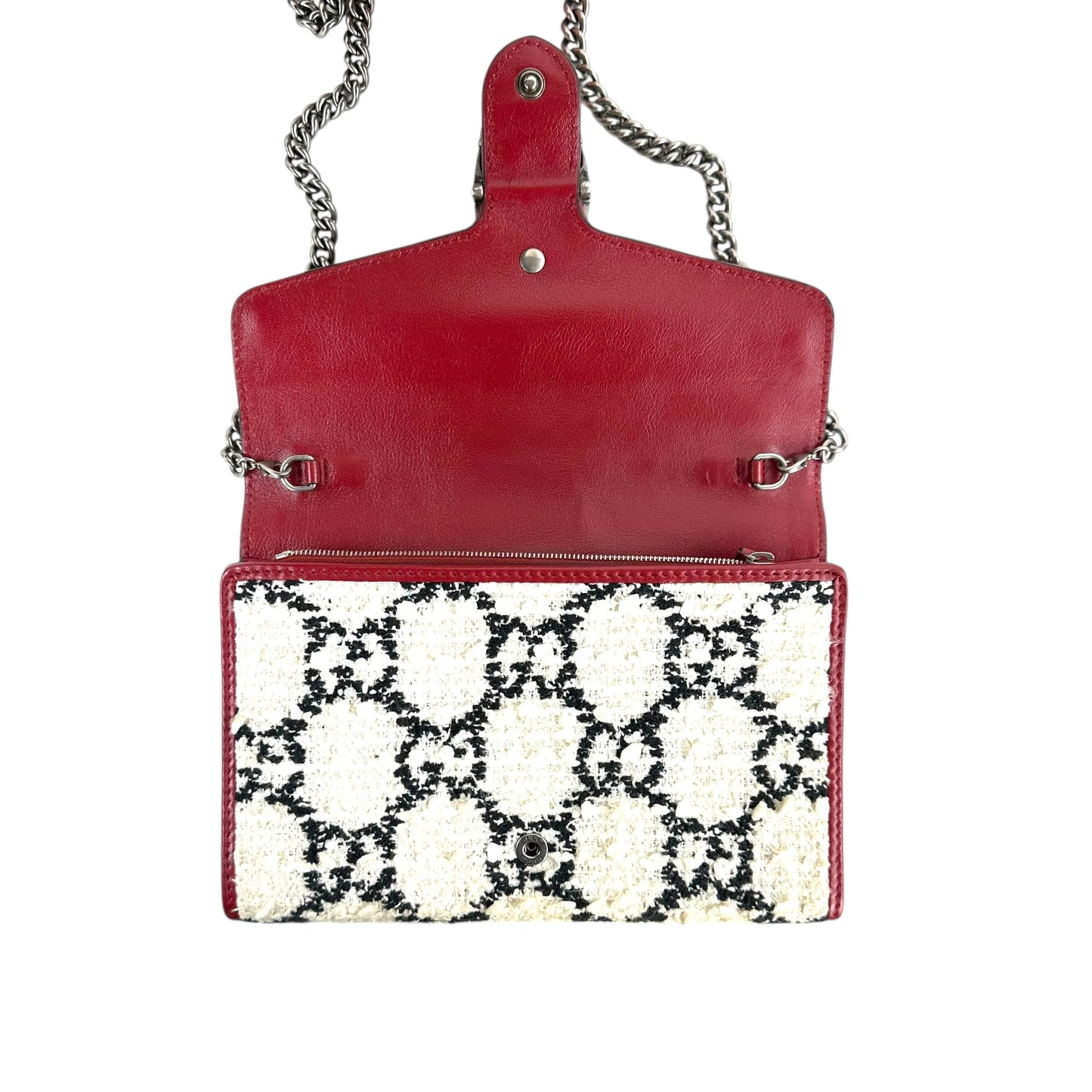 Gucci Monogram Dionysus Tweed Two-Way Bag