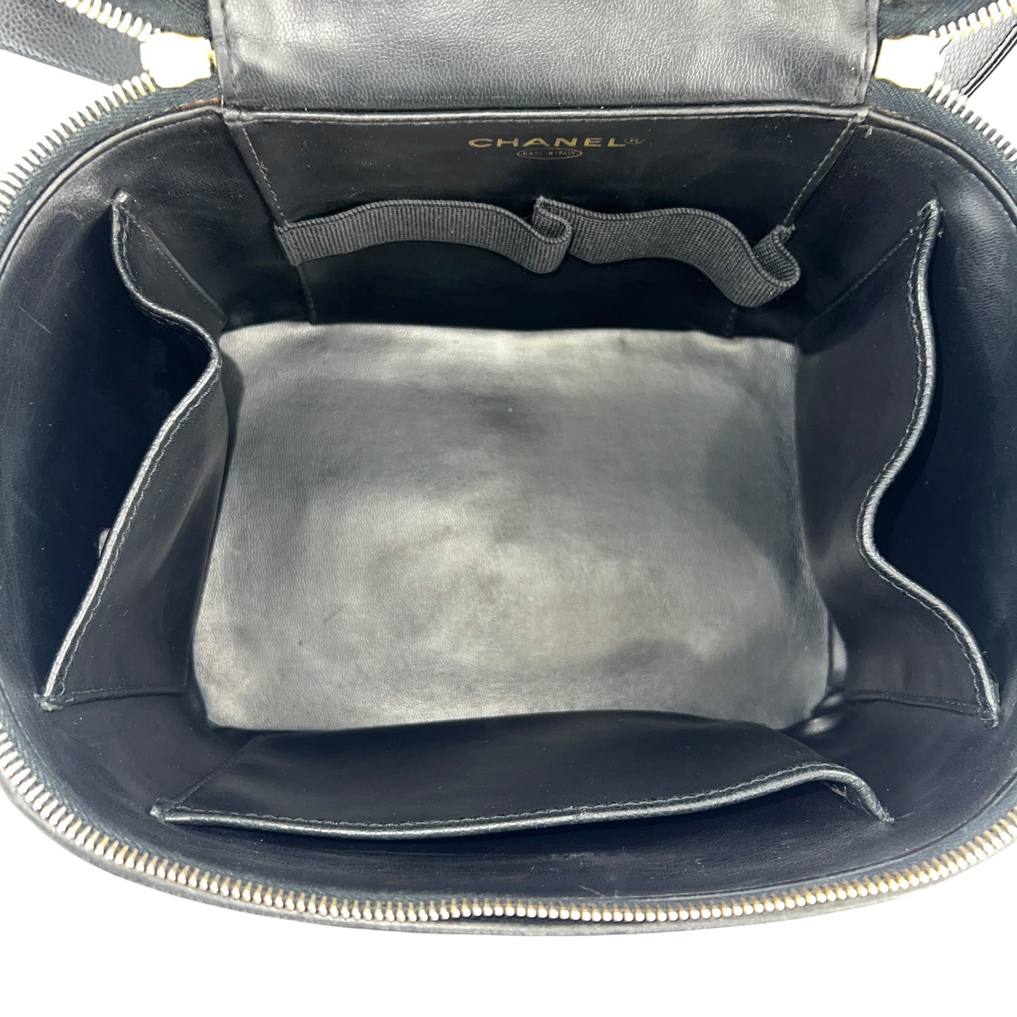 Chanel Vintage Caviar Leather Vanity Bag