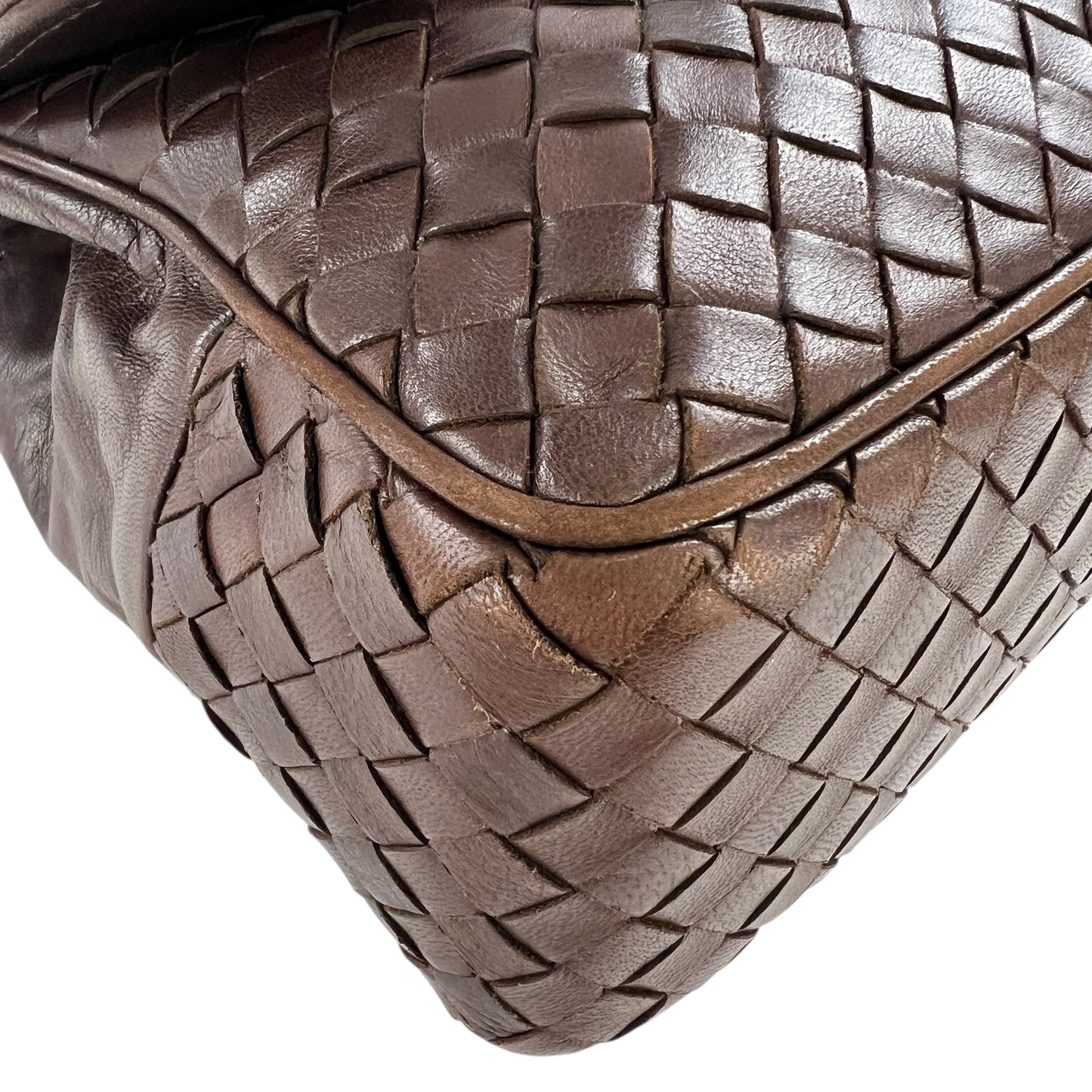 Bottega Veneta Vintage Intrecciato Leather Handbag