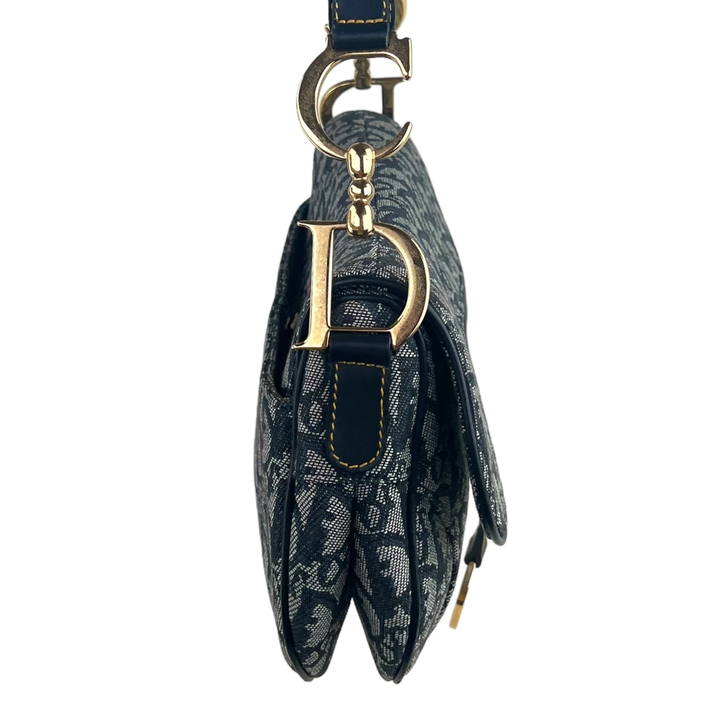 Dior Vintage Trotter Canvas Double Saddle Bag