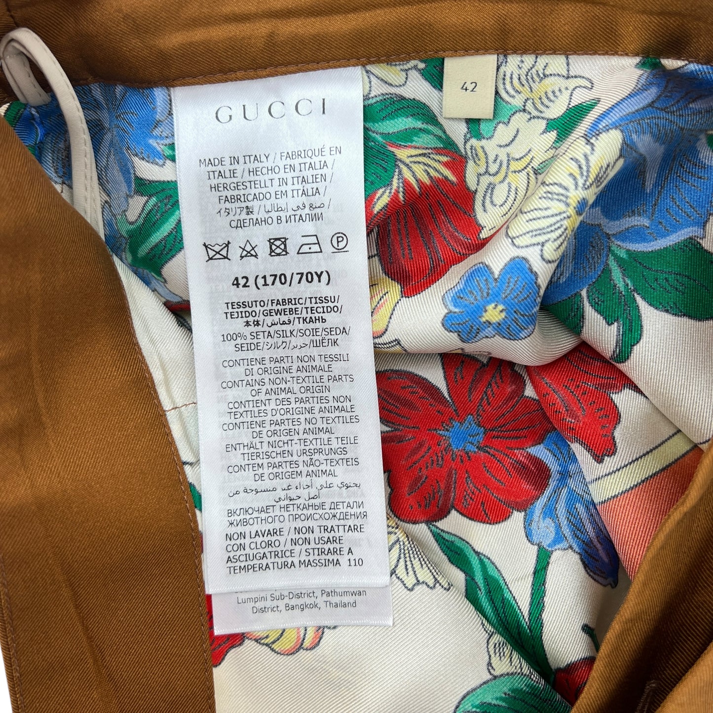 Gucci Resort Exclusive Flora Silk Wrap Skirt