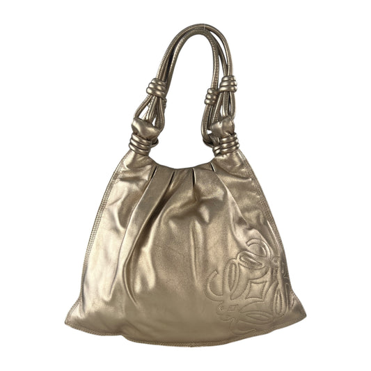 Loewe Anagram Metallic Leather Tote Bag
