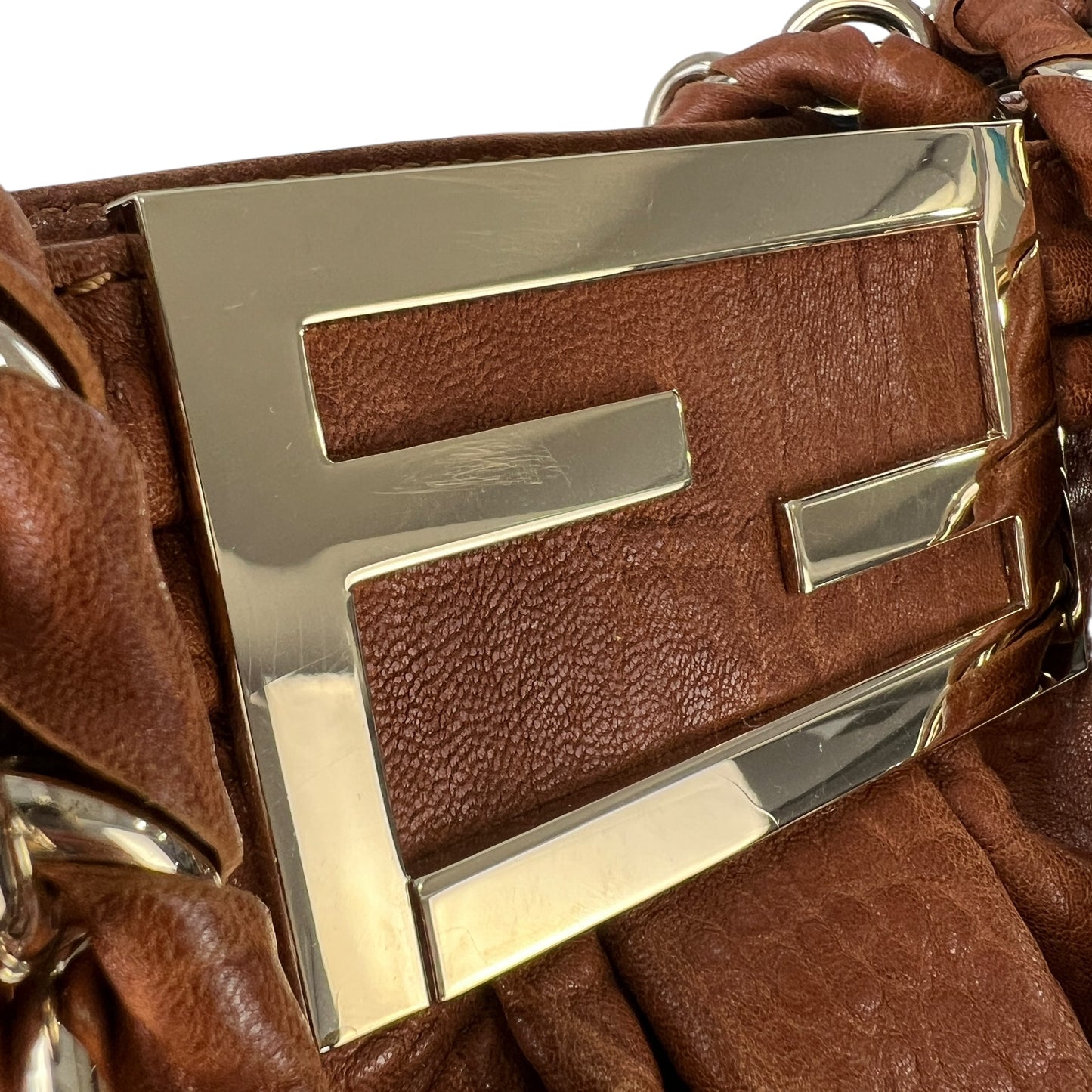 Fendi Mia Leather Shoulder Bag