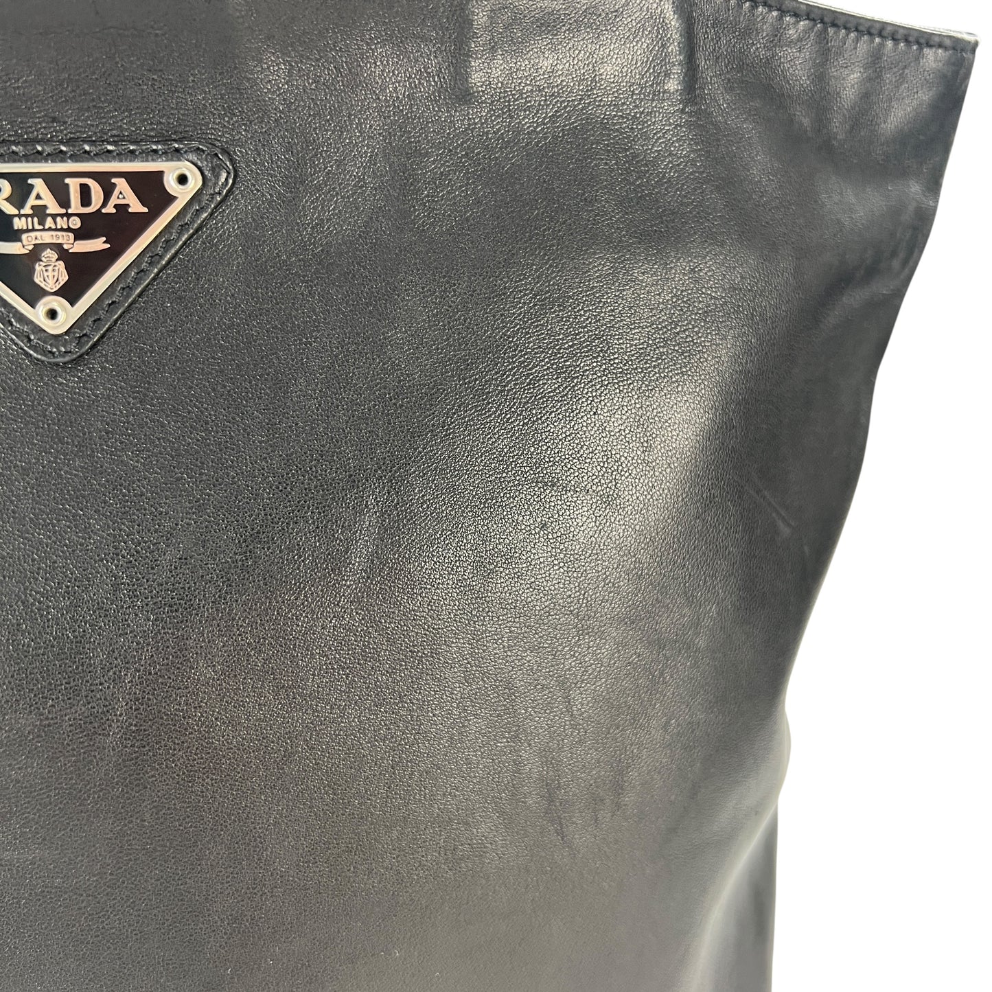 Prada Lambskin Leather Shoulder Bag