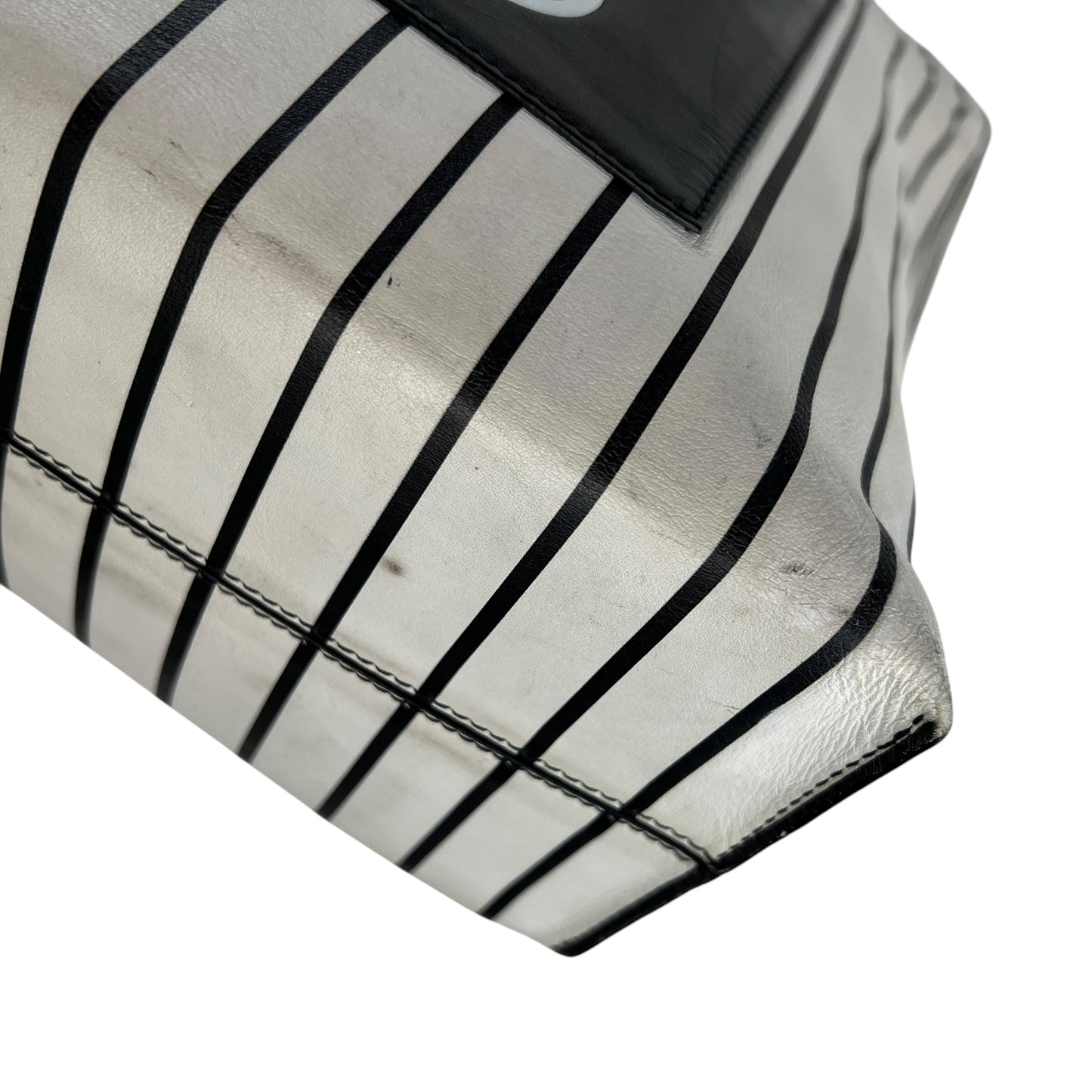 Loewe Anagram Leather Striped Tote Bag