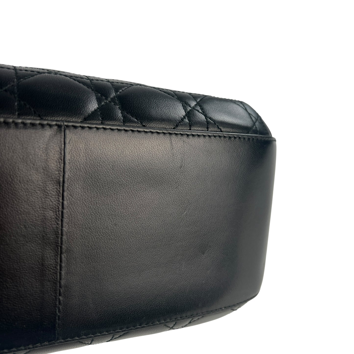 Dior Vintage Cannage Leather Shoulder Bag