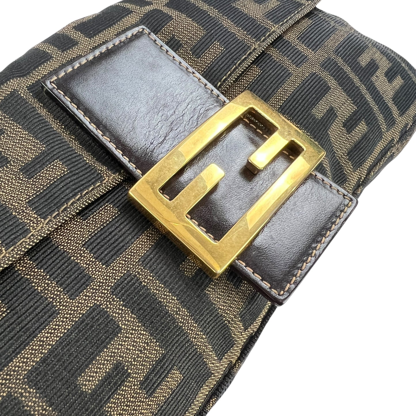 Fendi Vintage Zucca Baguette Shoulder Bag
