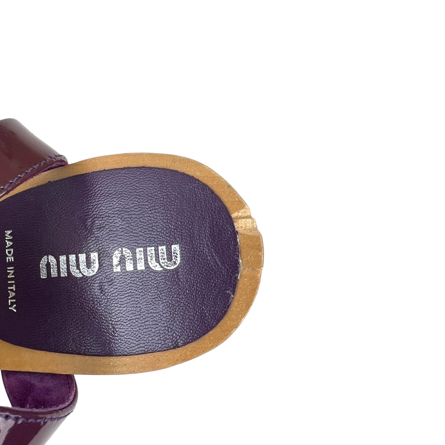 Miu Miu Flower Wooden Wedges