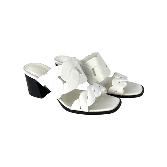 Hermes Grace Leather Mules