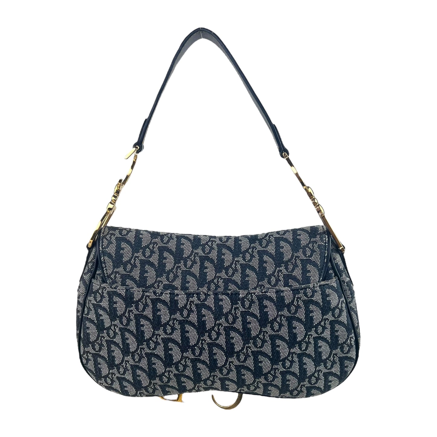 Dior Vintage Trotter Canvas Double Saddle Bag