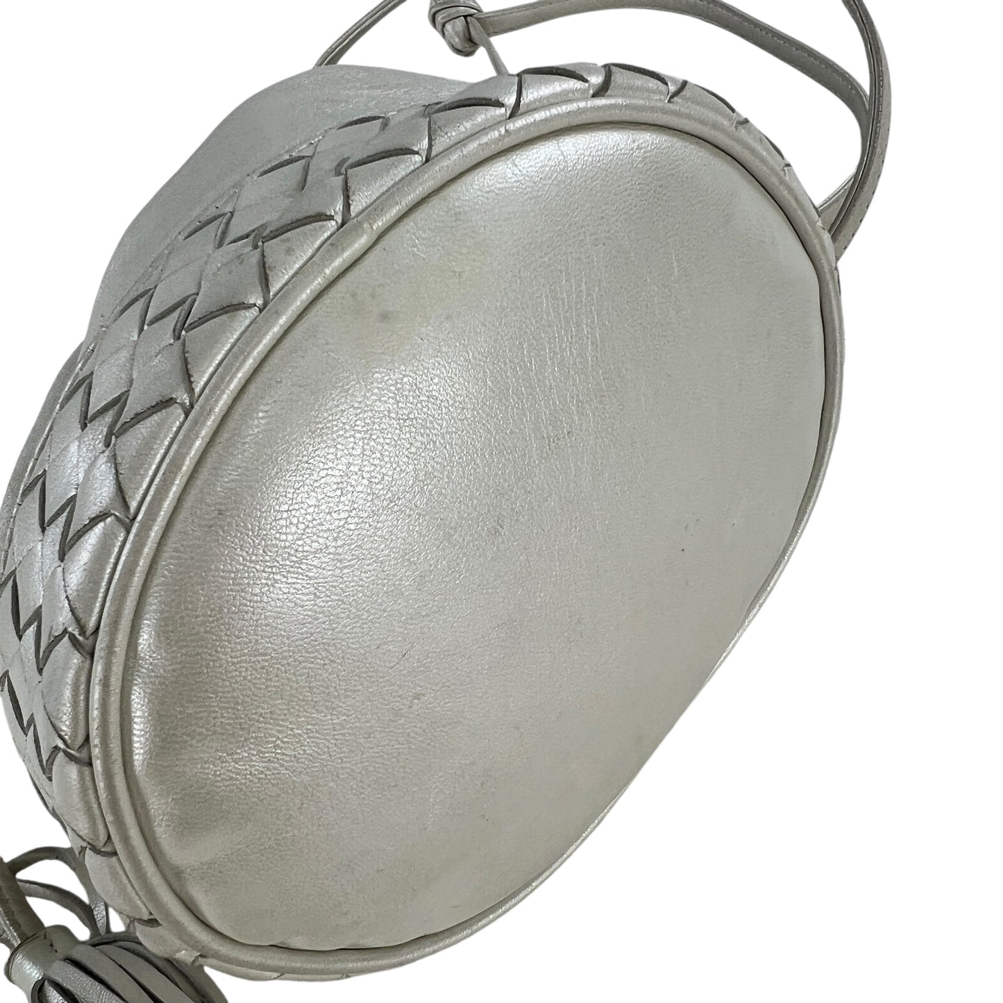 Bottega Veneta Vintage Metallic Drawstring Crossbody Bag