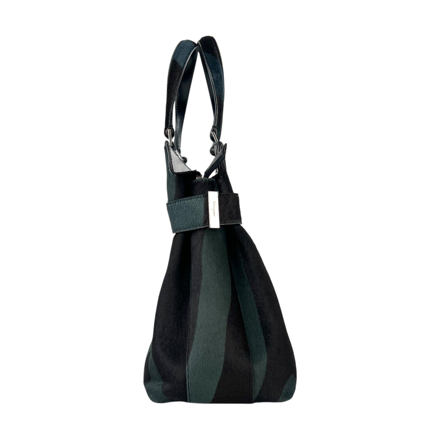 Ferragamo Zebra Print Calf Hair Handbag