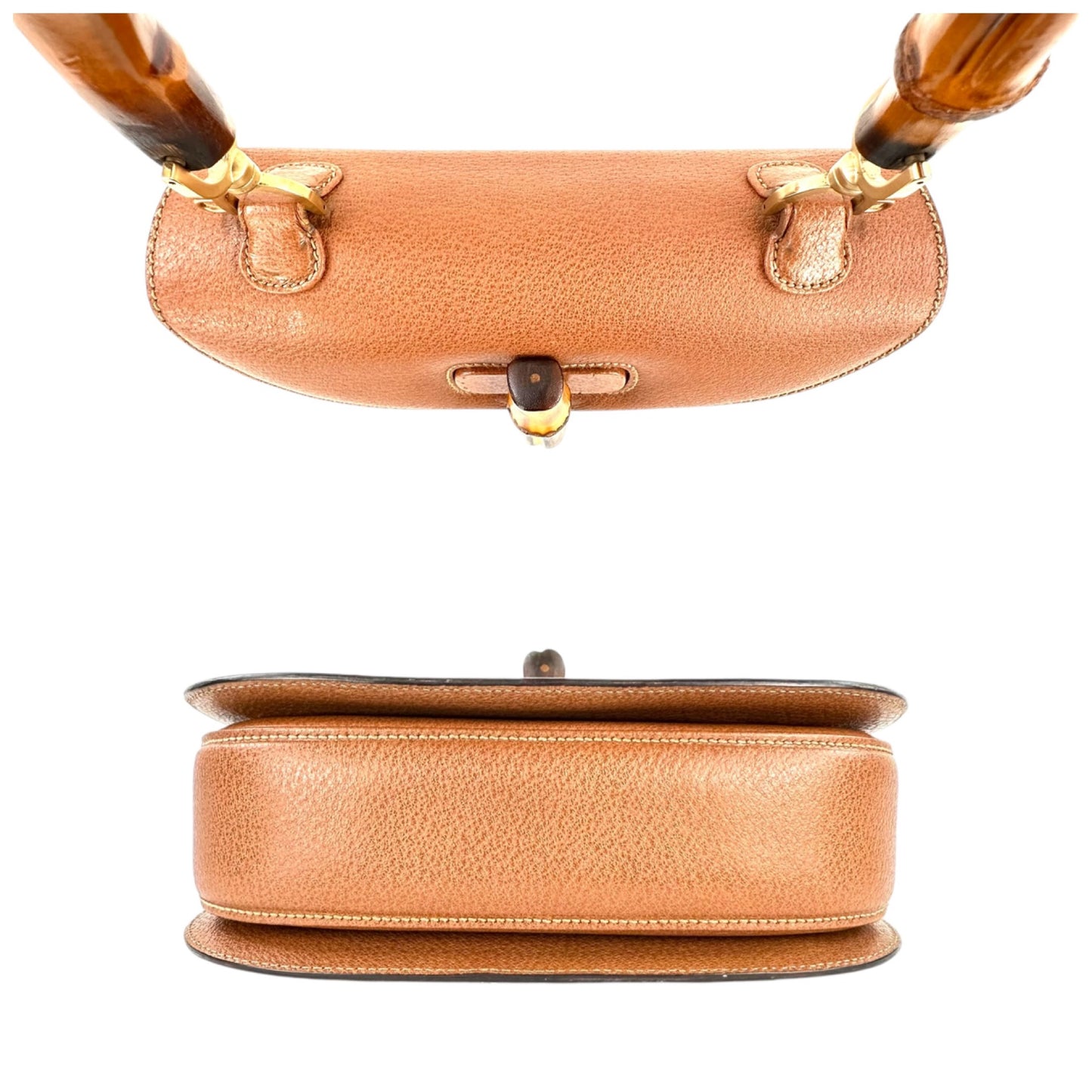 Gucci Vintage Bamboo Turnlock Handbag