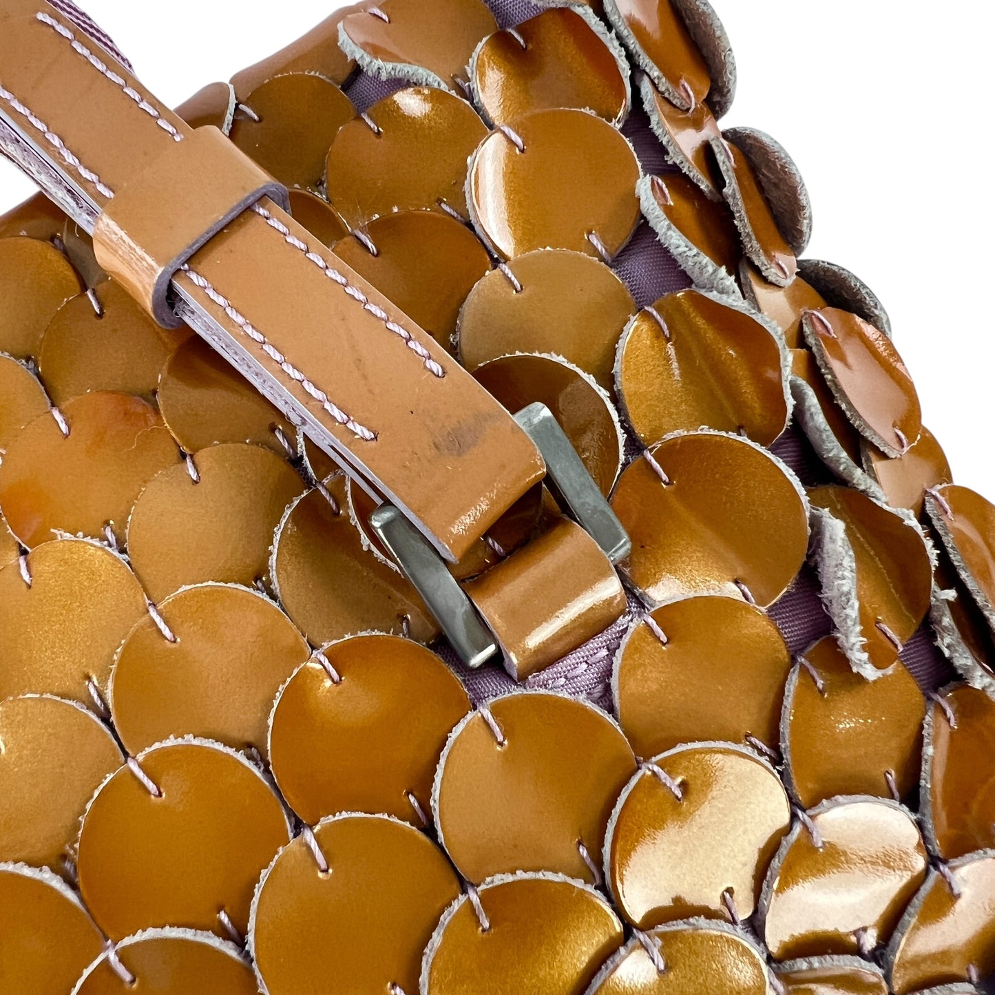 Prada Patent Leather Coins Shoulder Bag