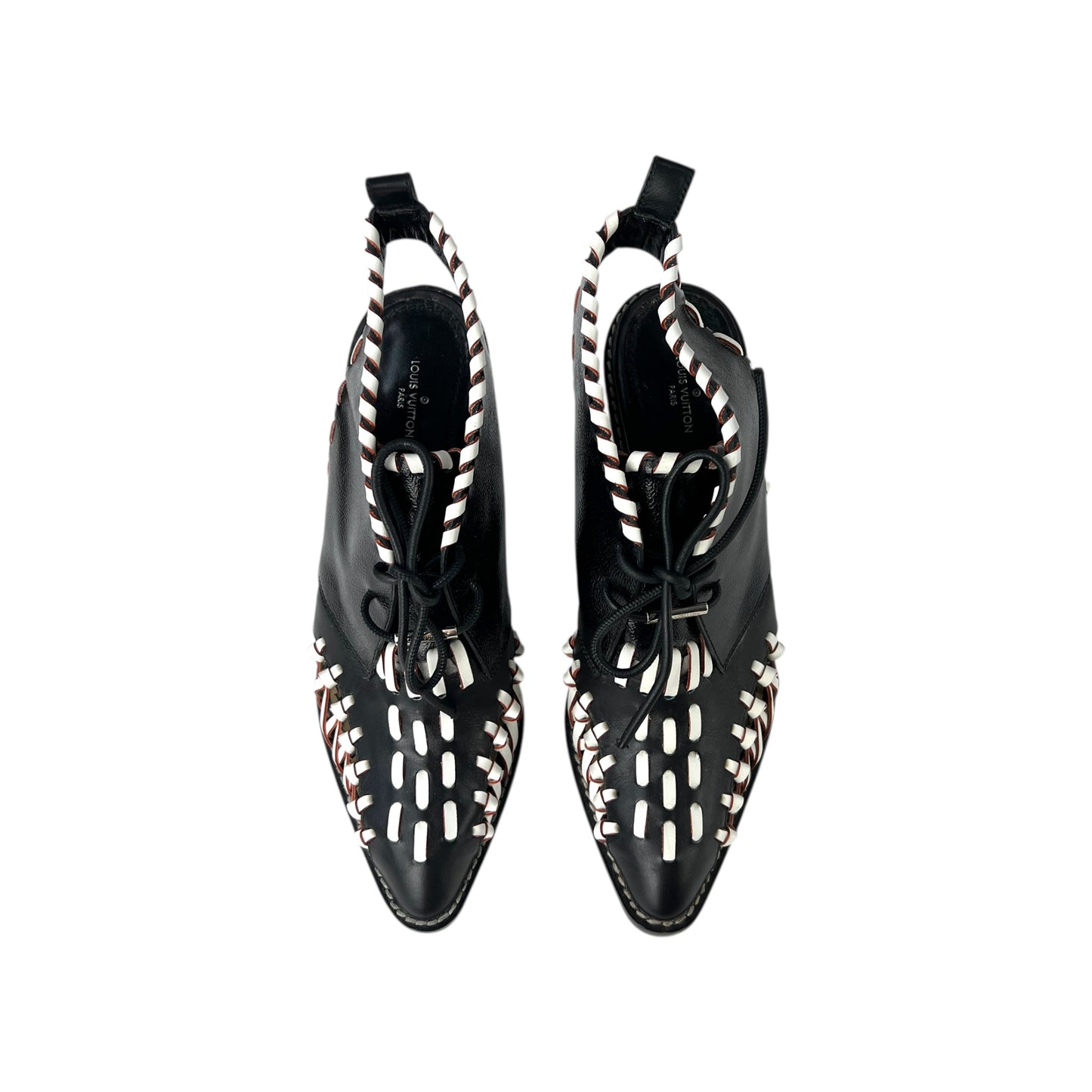 Louis Vuitton Leather Lace-Up Heels