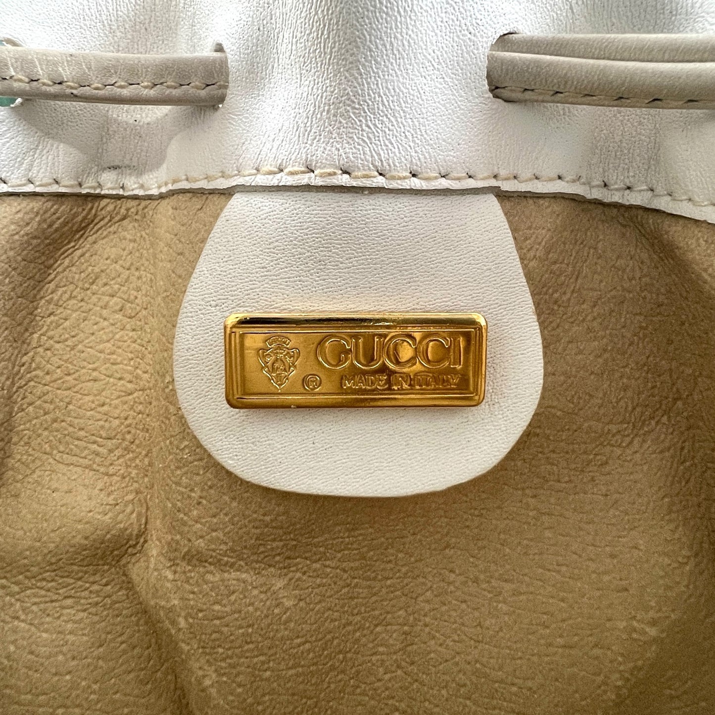 Gucci Vintage Flora Drawstring Crossbody Bag