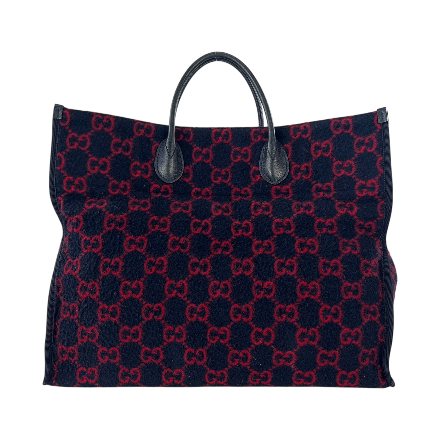 Gucci Monogram Wool Tote Bag