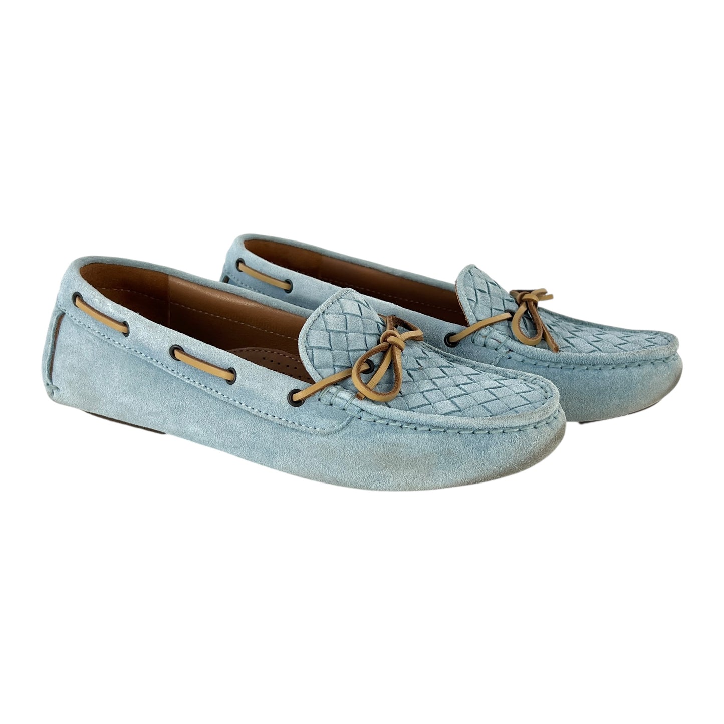 Bottega Veneta Suede Intrecciato Loafers