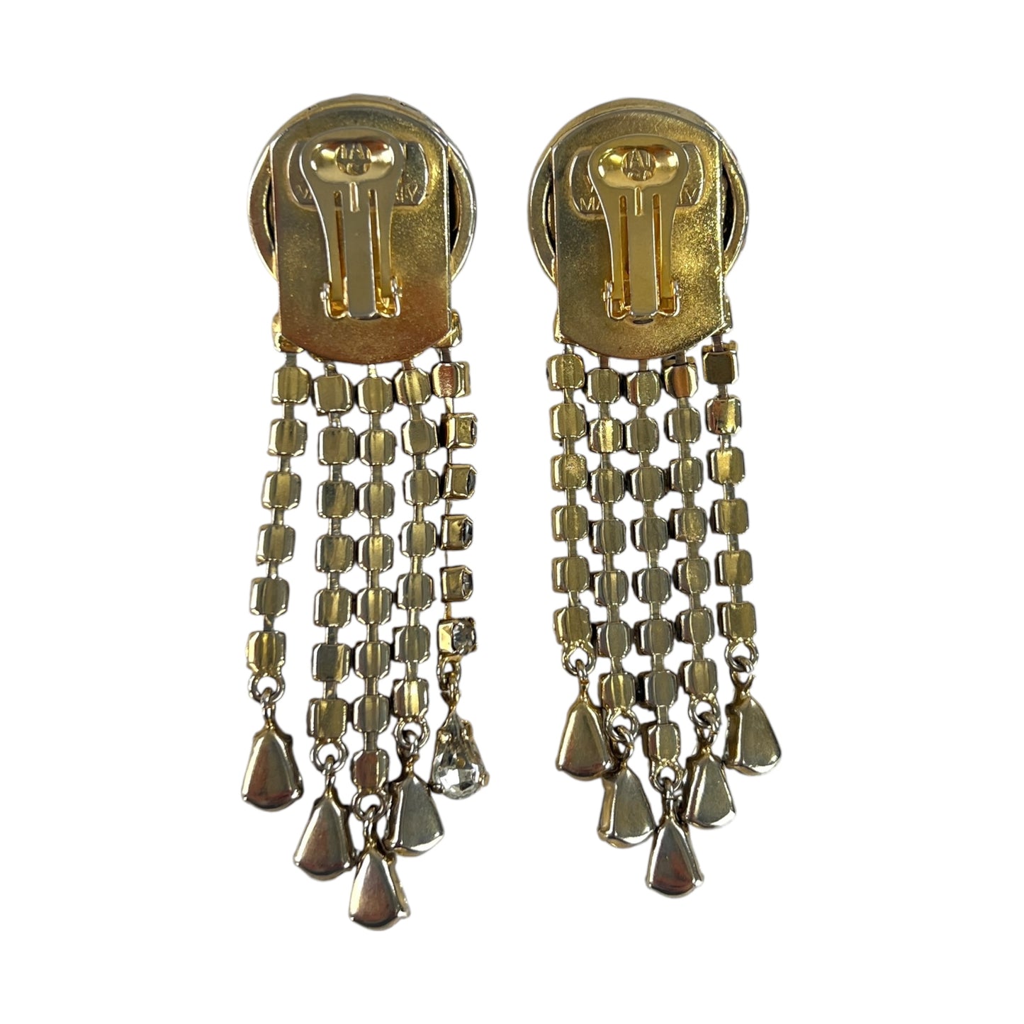 Versace Vintage Medusa Rhinestone Earrings
