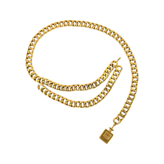 Chanel Vintage Perfume Charm Chain Belt