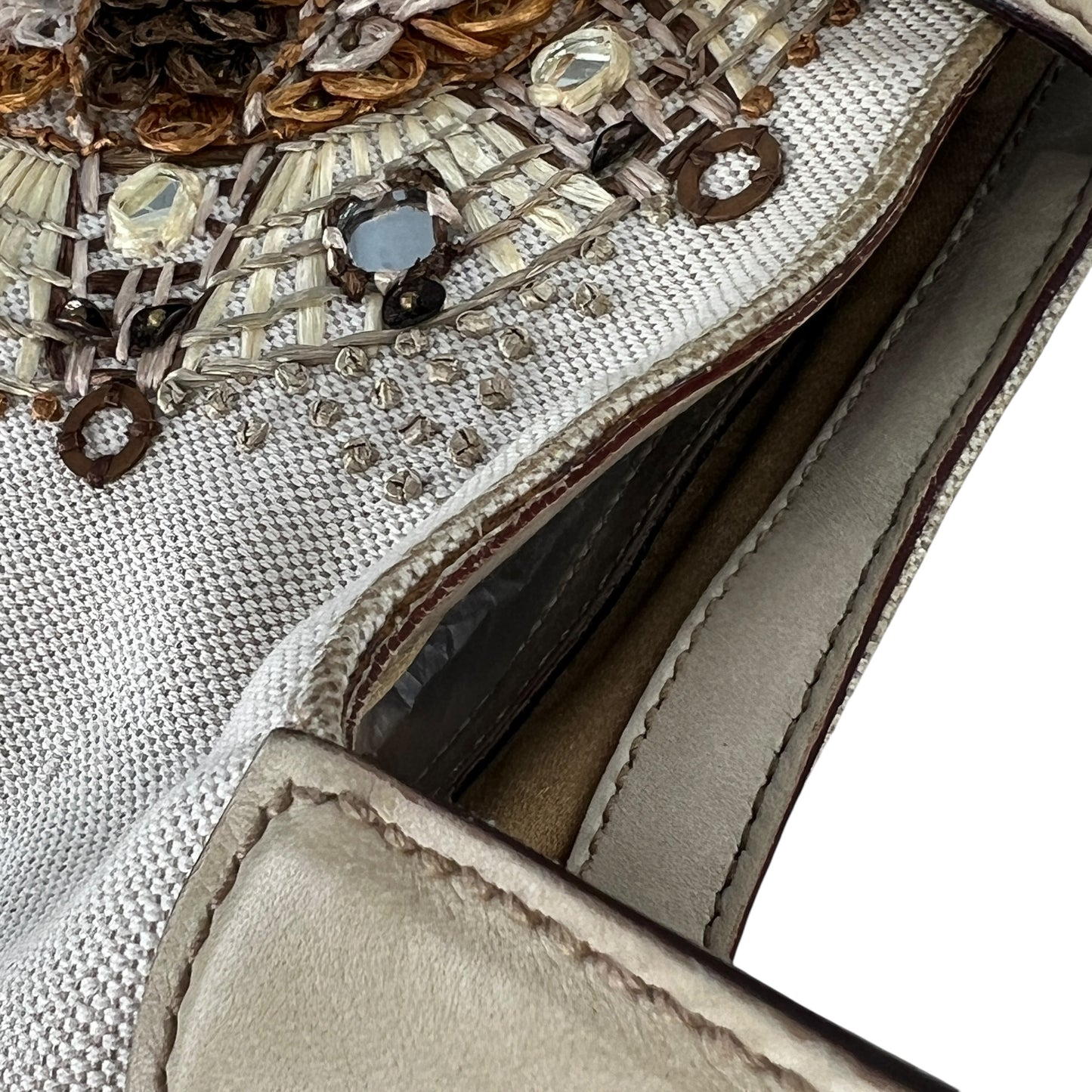 Gucci Embroidered Sun Jackie Shoulder Bag