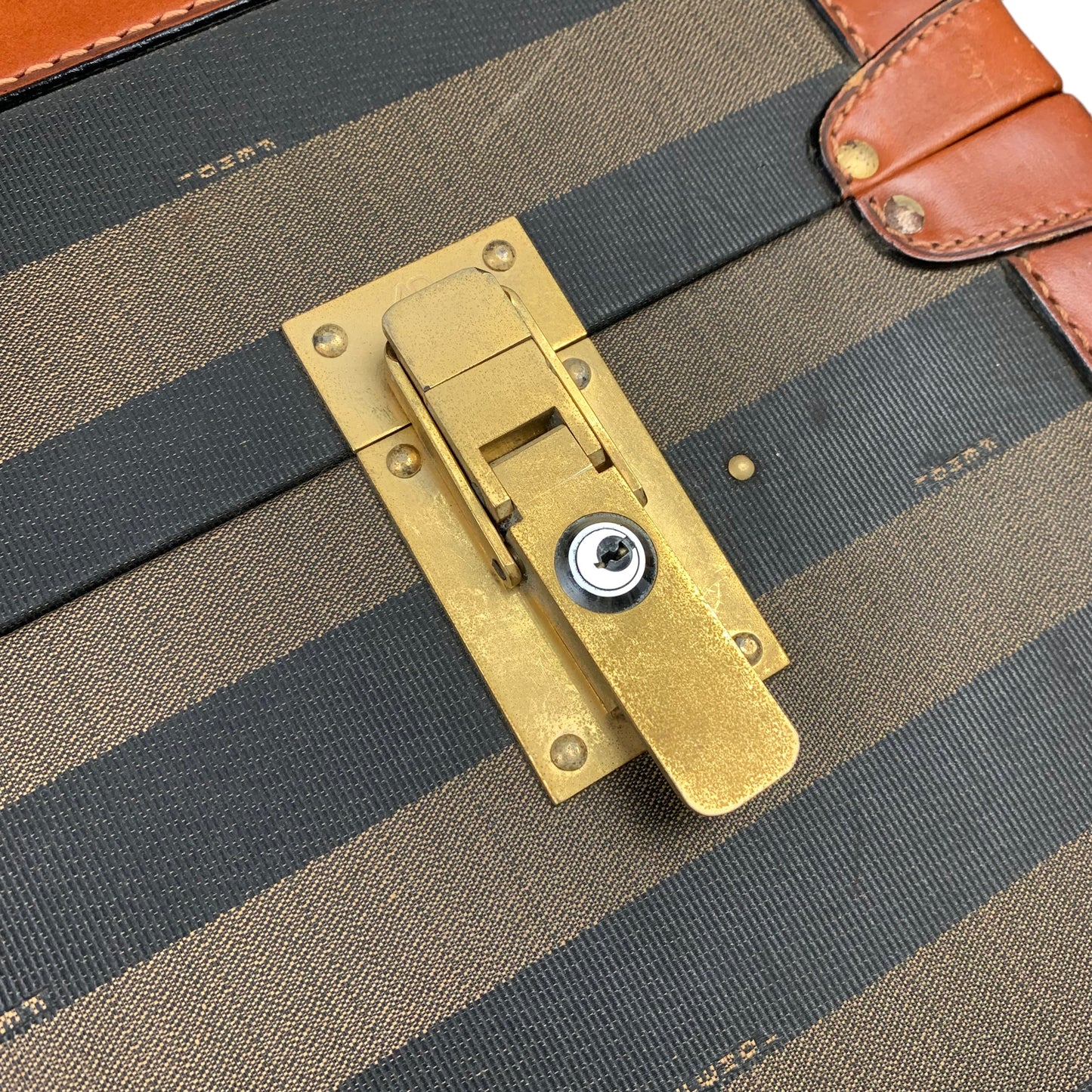 Fendi 1/1 Vintage Pequin Steamer Trunk