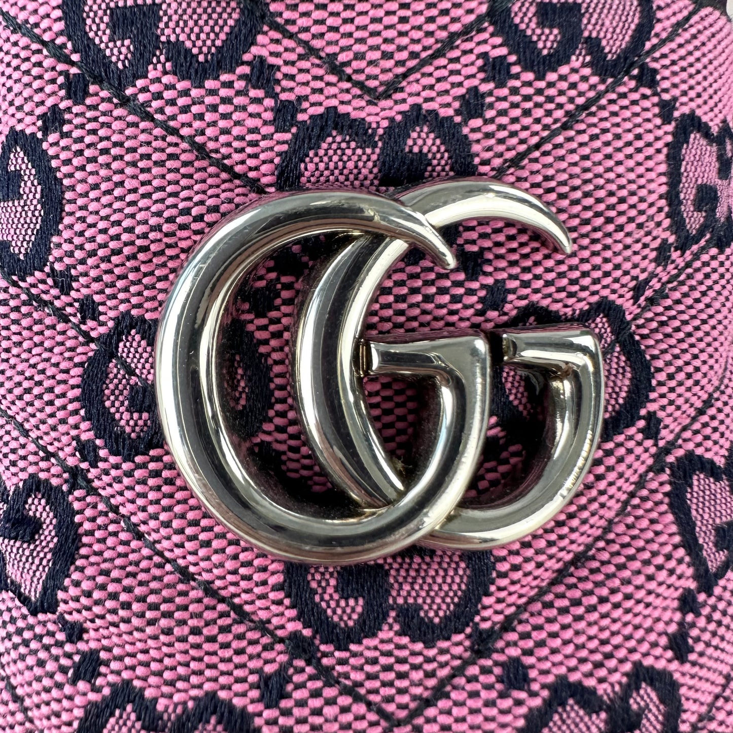 Gucci Monogram Multicolor Chunky Heels