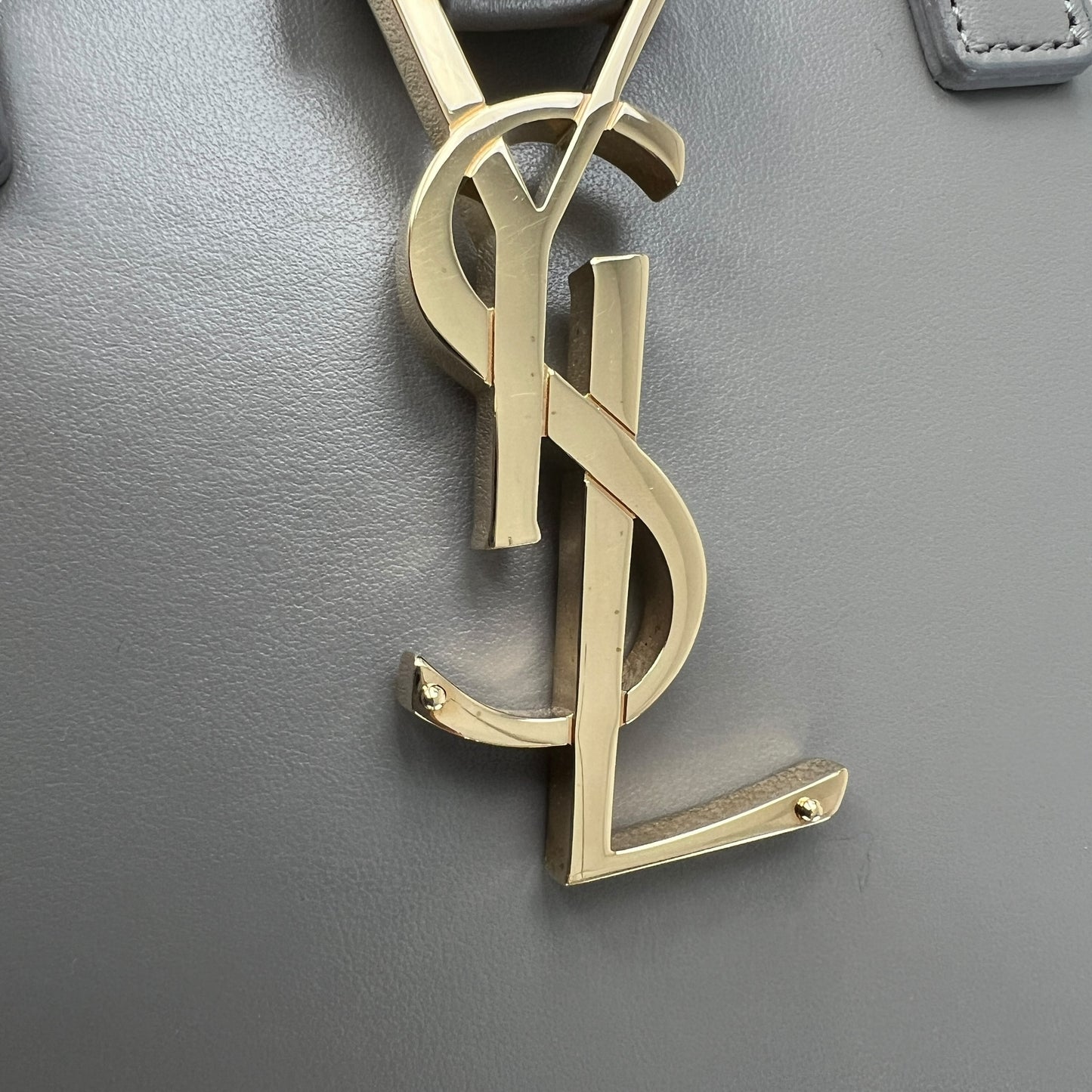 Saint Laurent Baby Cabas Leather Two-Way Bag