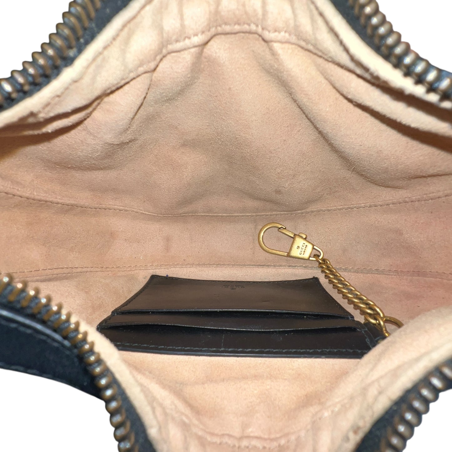 Gucci GG Marmont Croissant Leather Handbag