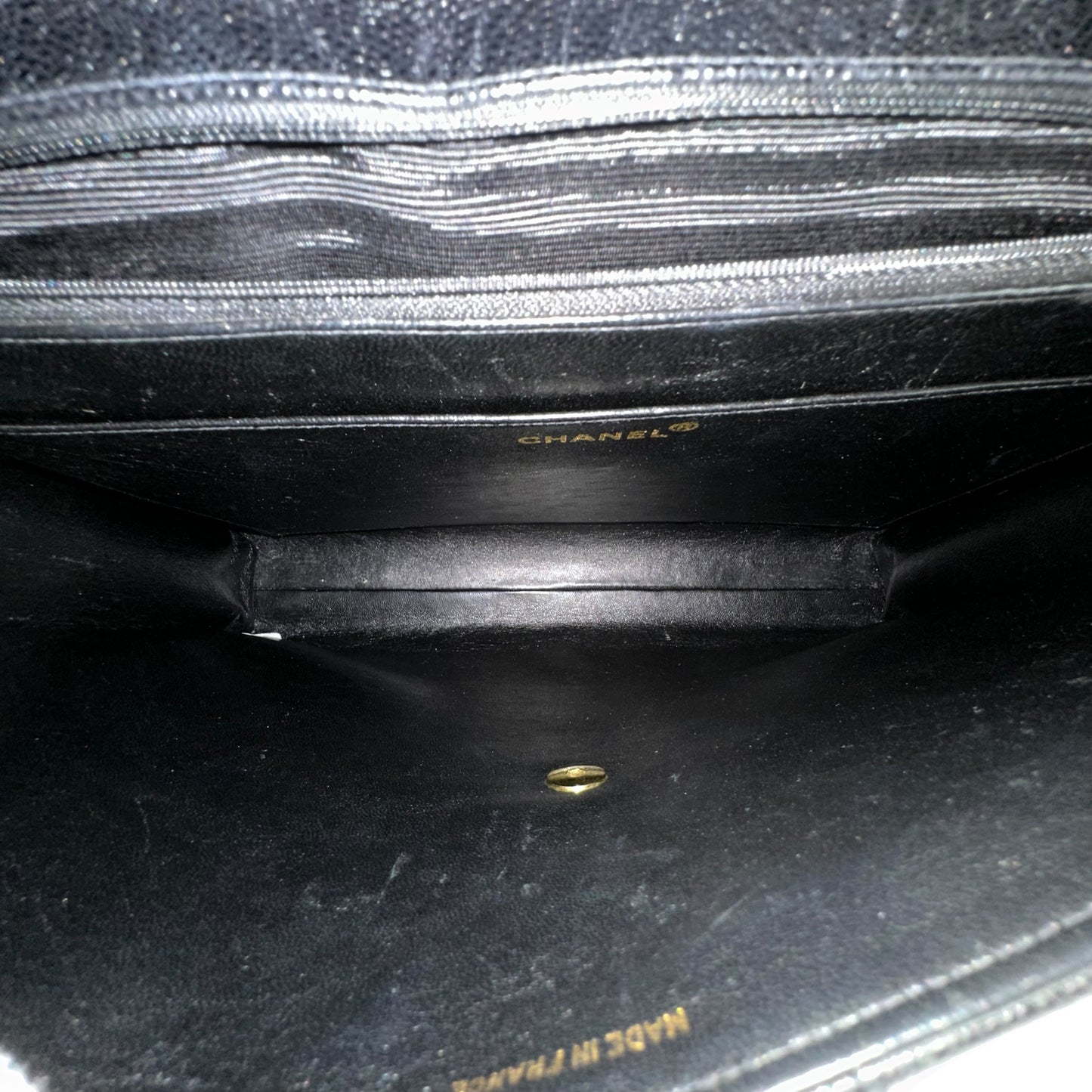 Chanel CC Vintage Quilted Caviar Briefcase