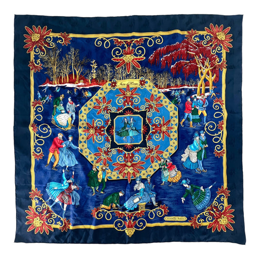 Hermès Joies d'Hiver Silk Scarf