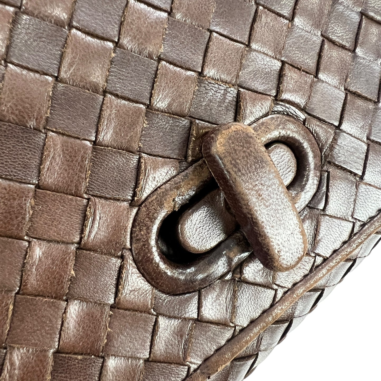 Bottega Veneta Vintage Intrecciato Leather Handbag