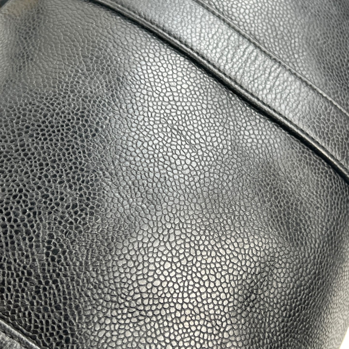 Chanel Vintage Caviar Leather Boston Bag