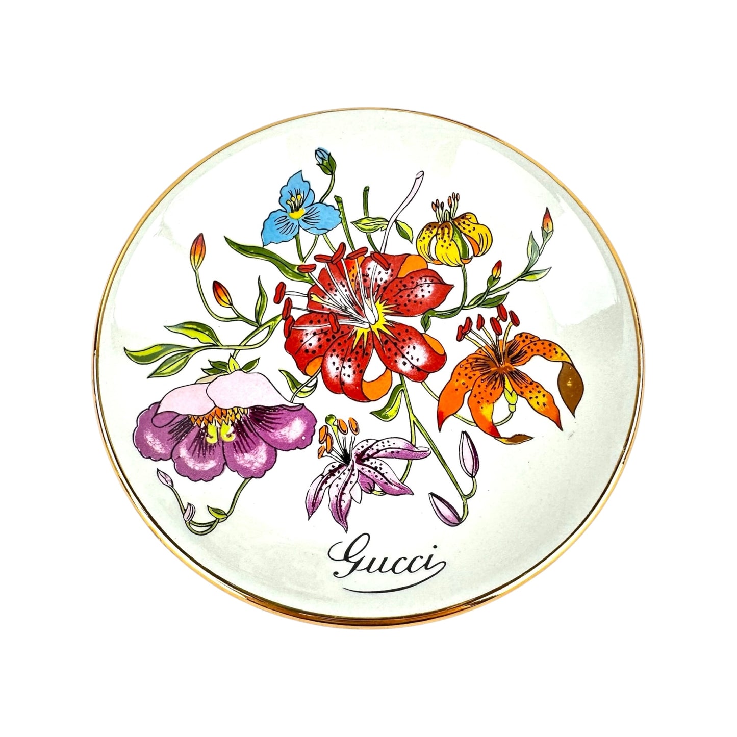 Gucci Vintage Flora Cup and Saucer Set
