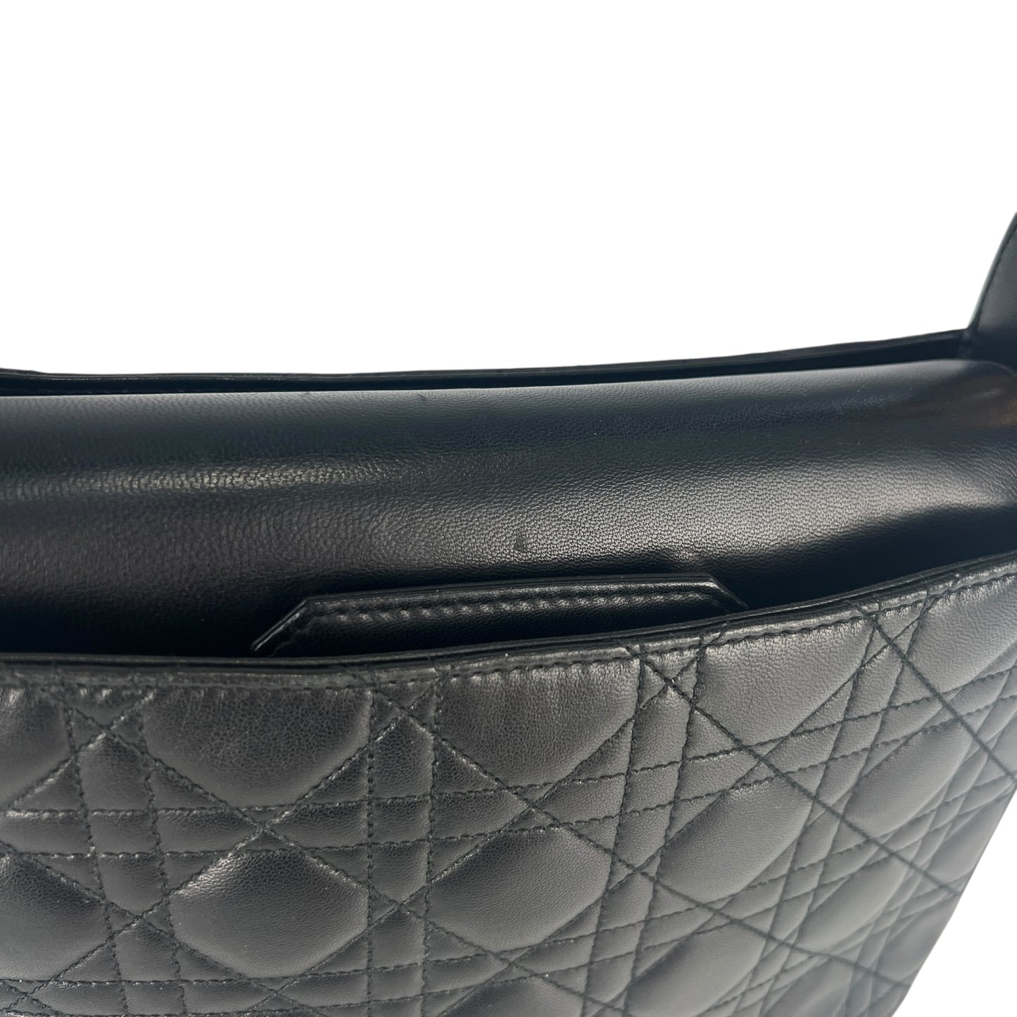 Dior Vintage Cannage Leather Shoulder Bag