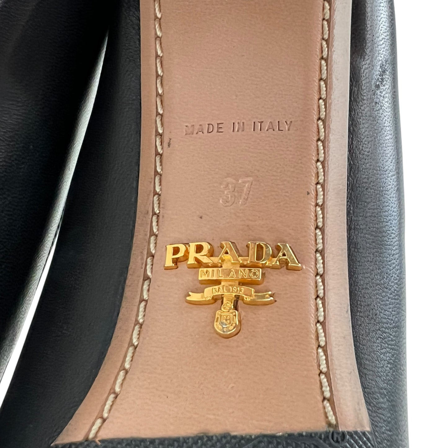 Prada Leather Bow Pumps