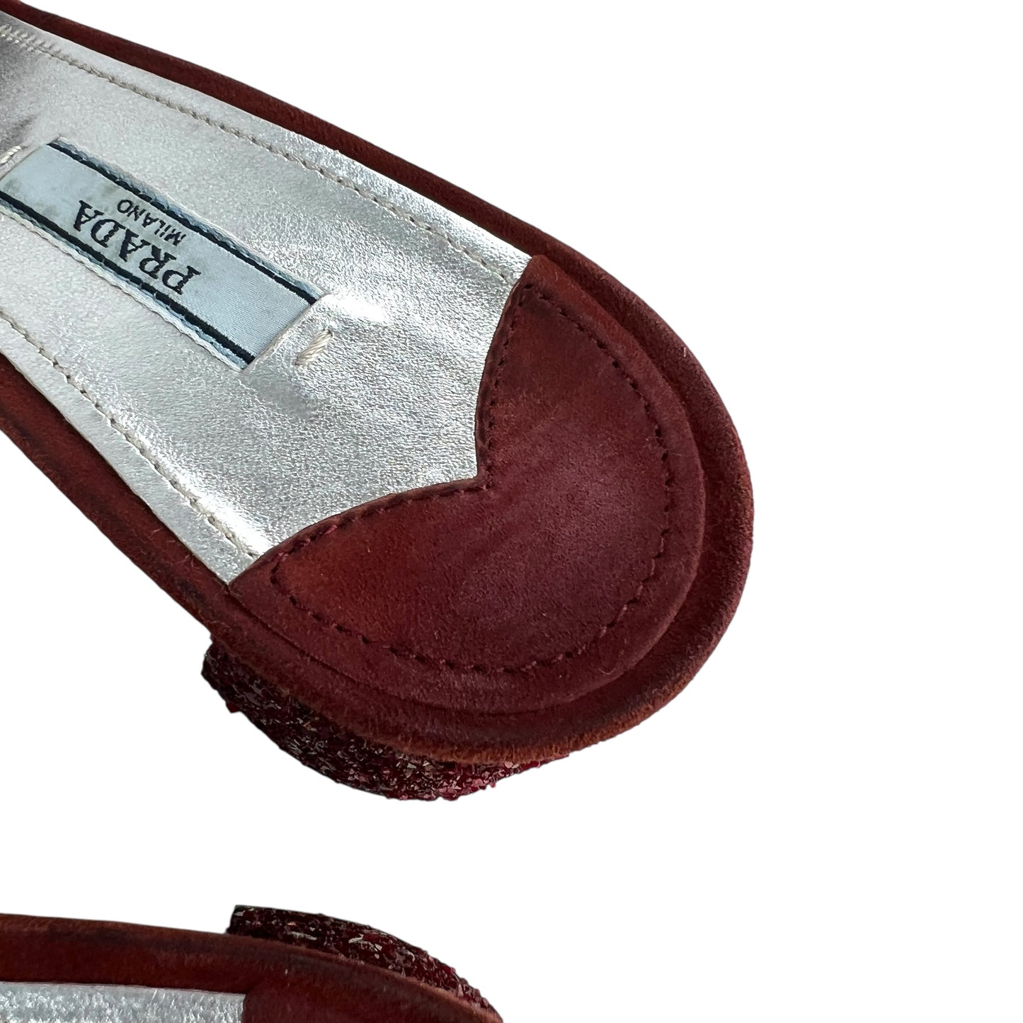 Prada Glitter Sandals
