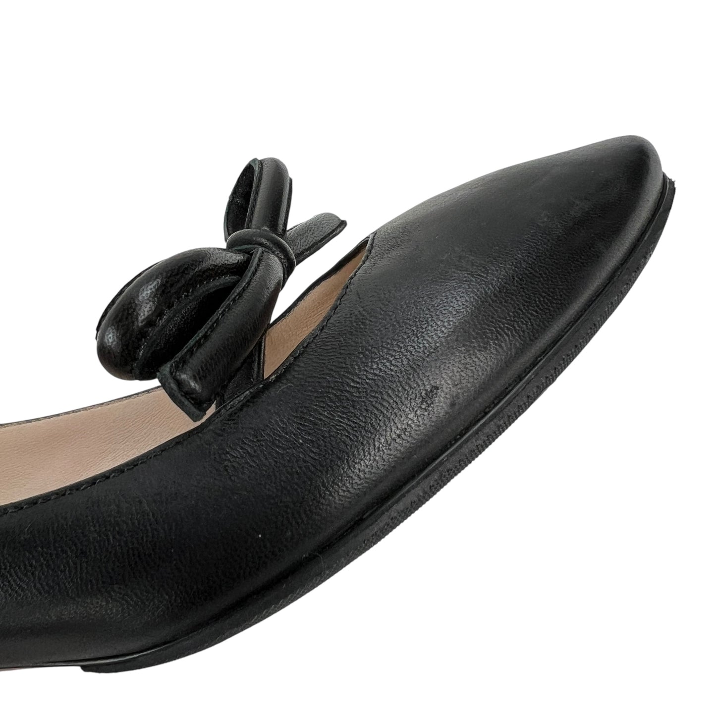 Prada Leather Bow Pumps