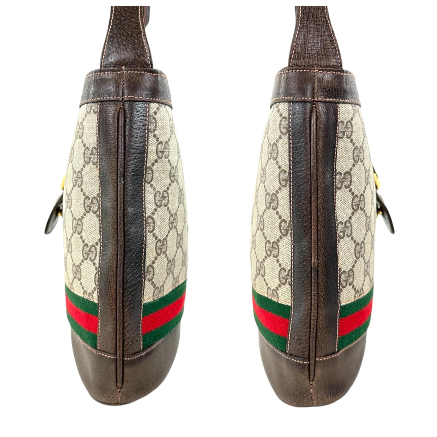 Gucci Vintage Monogram Sherry Line Shoulder Bag