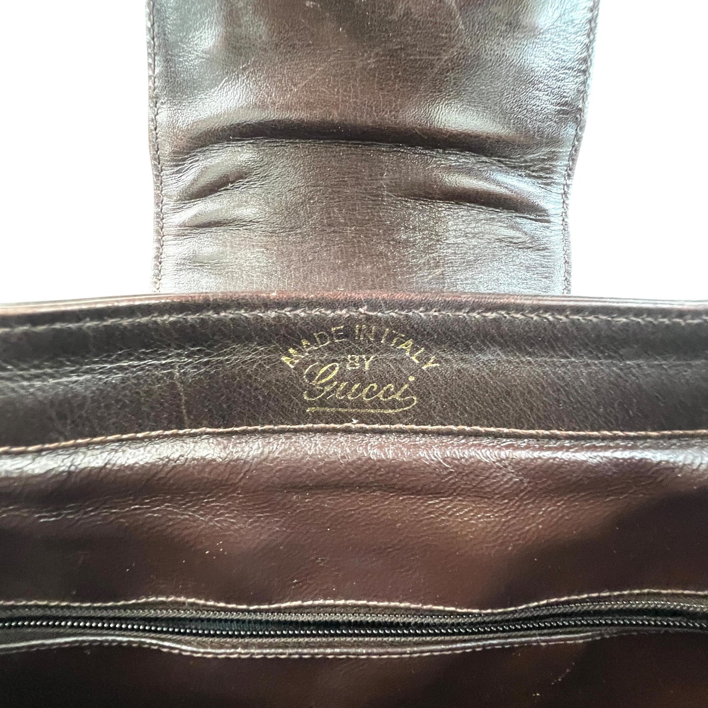 Gucci Vintage Leather Shoulder Bag