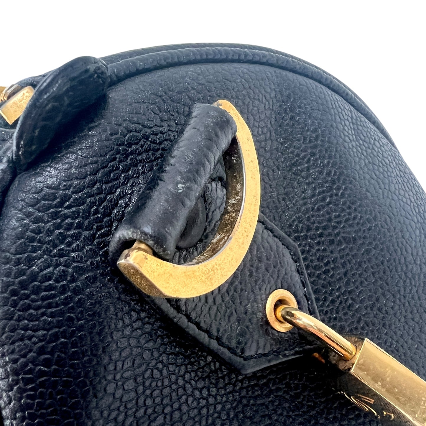 Chanel Vintage Caviar Leather Boston Bag