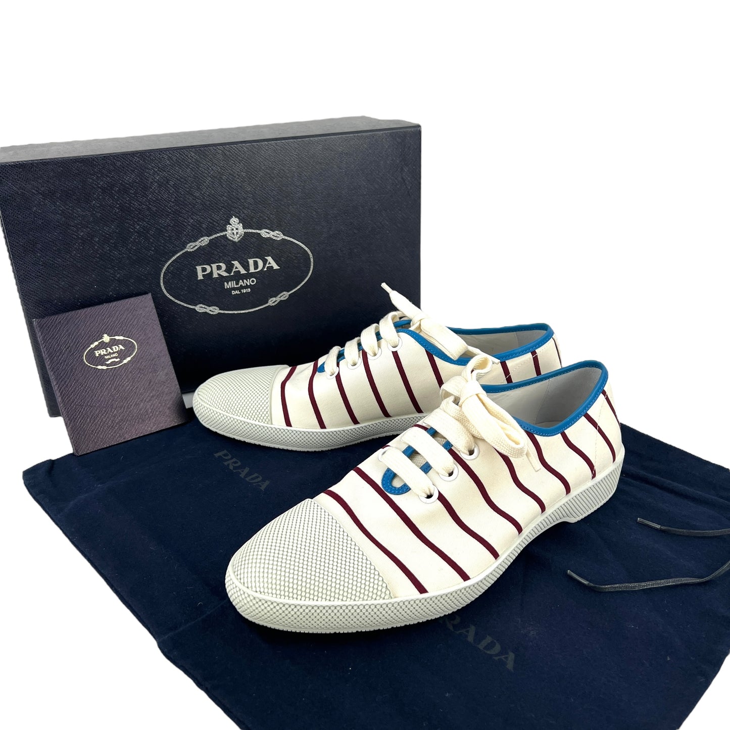 Prada Striped Sneakers
