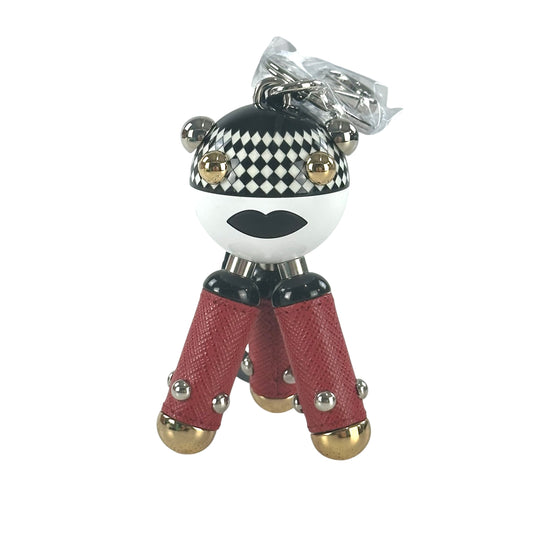Prada Disco Saffiano Robot Keychain