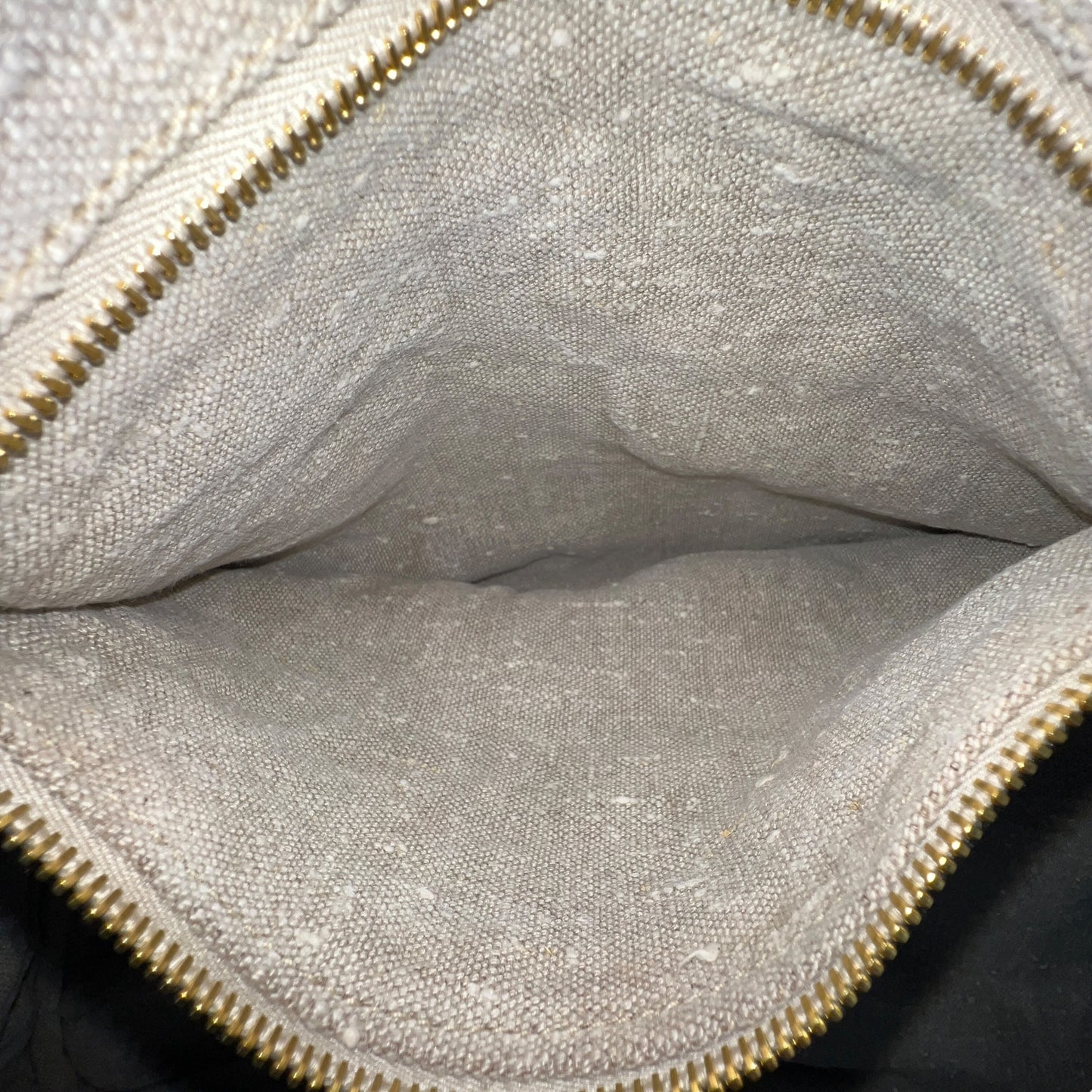 Prada Striped Canapa Tote Bag