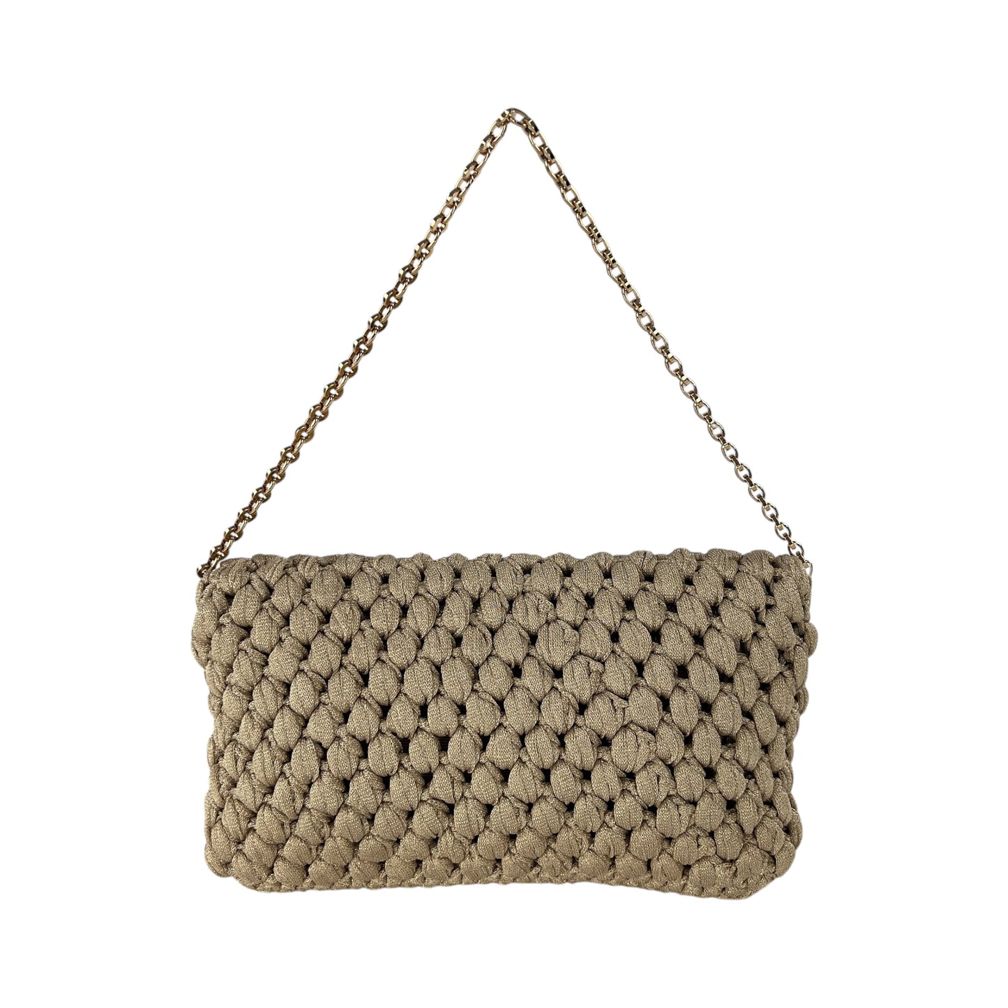 Ferragamo Puff Stitch Two-Way Chain Shoulder Bag