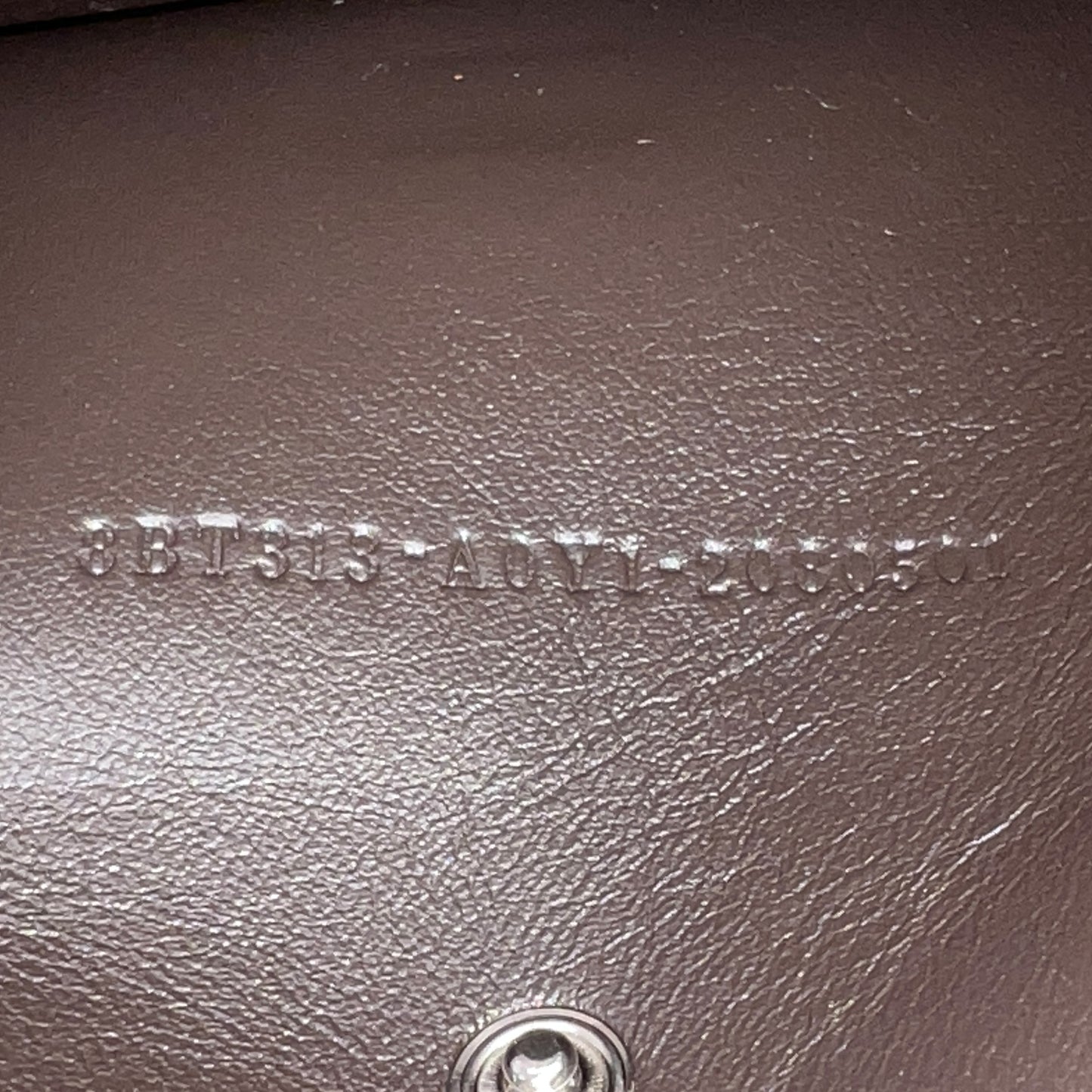 Fendi Kan U Metallic Leather Two-Way Bag