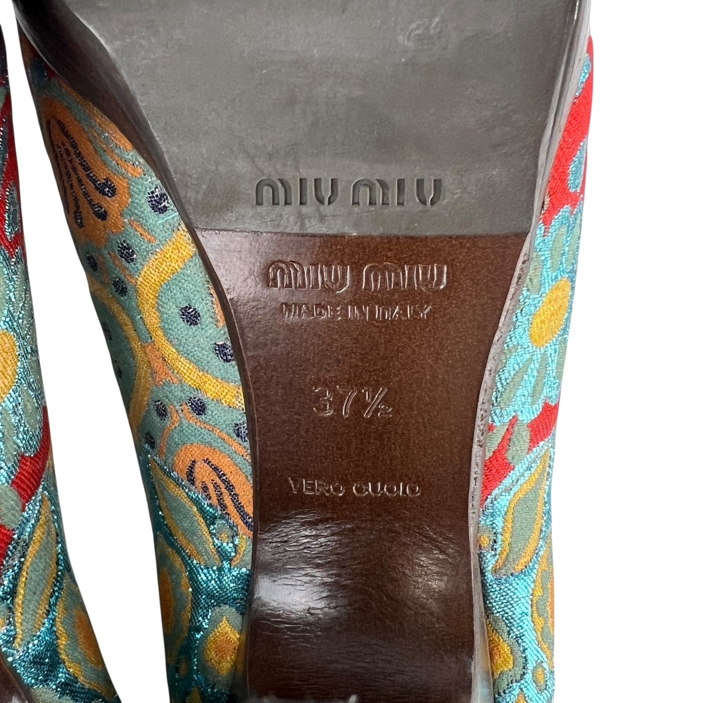 Miu Miu Brocade Heels